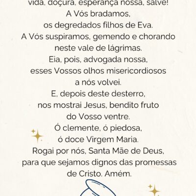 Salve Rainha – Oração