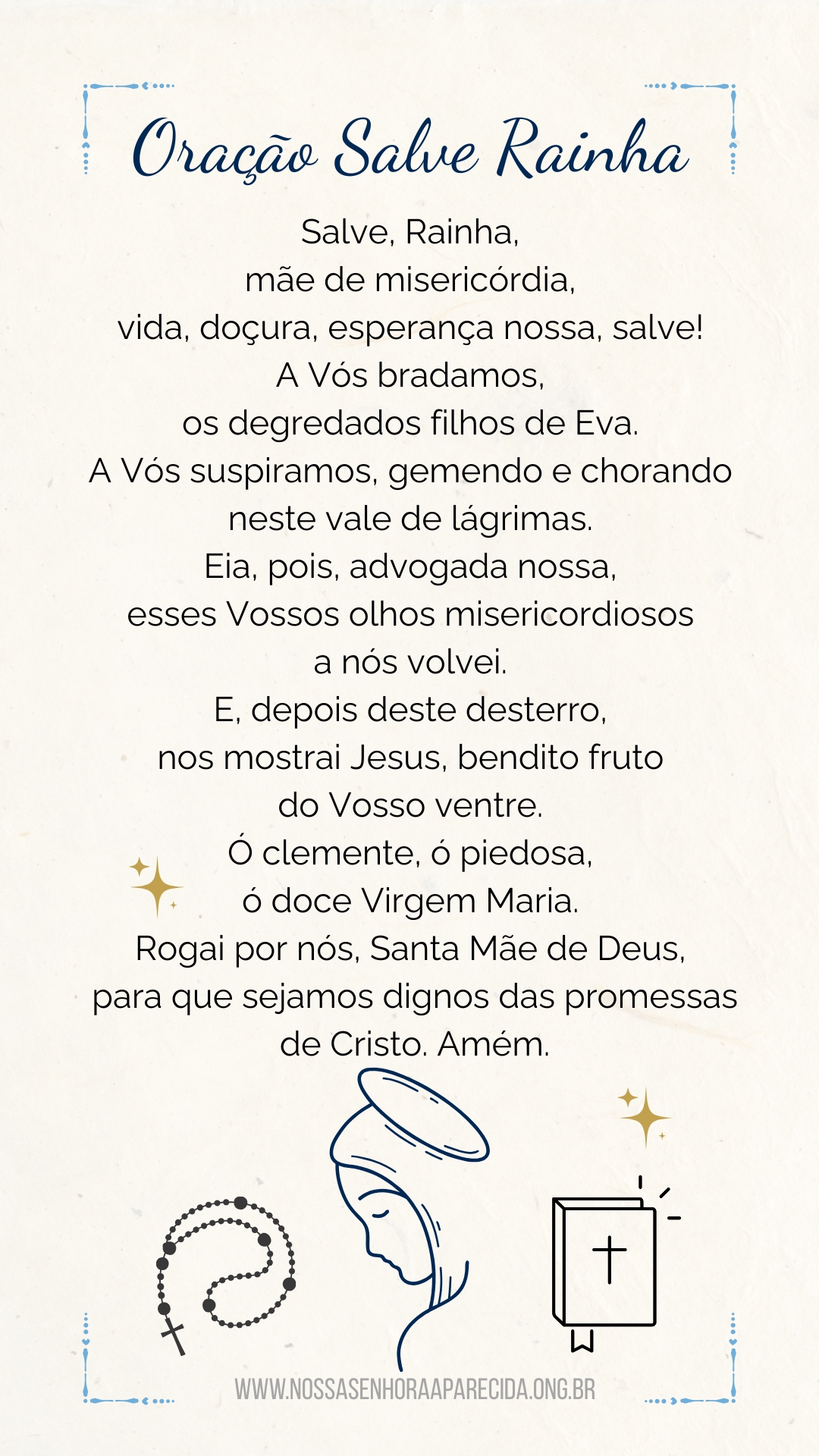 Oração Salve Rainha