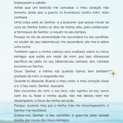 Conheça o Salmo 27