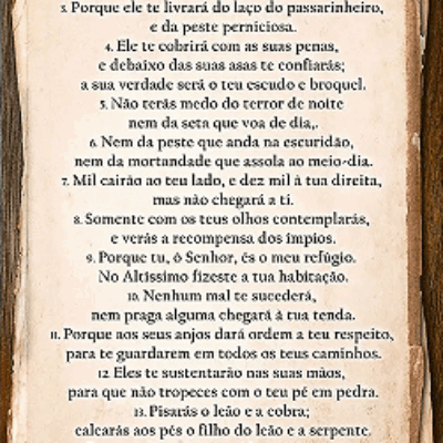 Salmo 91: Um Escudo de Proteção Divina na Fé Católica